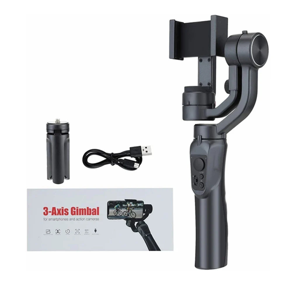 360 Rotation Auto Face Object Tracking Selfie Stick Phone Holder Handheld 3 Axis Gimbal Stabilizer