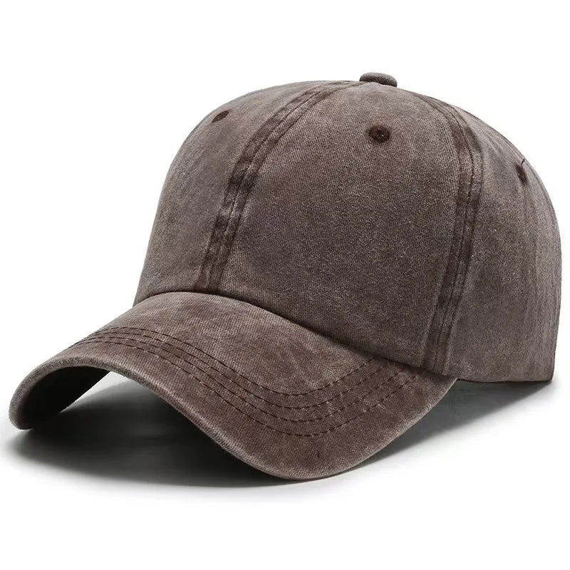 2027 NEW KJ Wholesale Blank Washed Cotton Baseball Caps for Men Women 6 Panel Unstructured Dad Hats Bill Vintage Streetwear Hat
