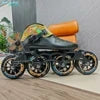 SeeMore Carbon Fiber Racing Speed Inline Skates Adults Professional Competition Skating Shoes with 4 Wheel Optional 90/100/110mm