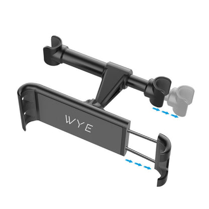Car Headrest Tablet &amp; Phone Holder Black