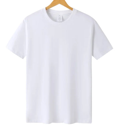 Blank Drop Shoulder Rib O-neck Oversized T-shirt for Men Men's Heavy Cotton t Shirt High Quality Custom LOGO Desgin