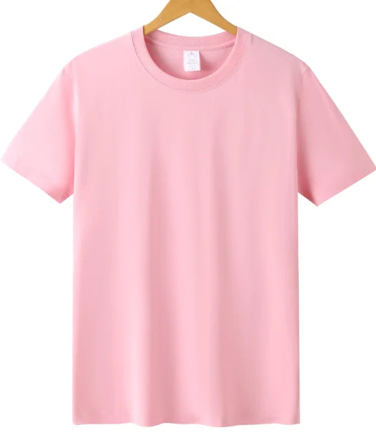 Blank Drop Shoulder Rib O-neck Oversized T-shirt for Men Men's Heavy Cotton t Shirt High Quality Custom LOGO Desgin