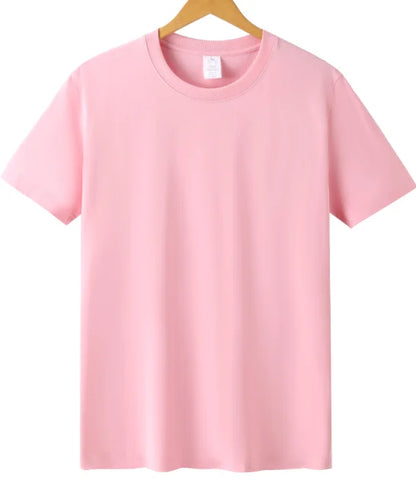 Blank Drop Shoulder Rib O-neck Oversized T-shirt for Men Men's Heavy Cotton t Shirt High Quality Custom LOGO Desgin