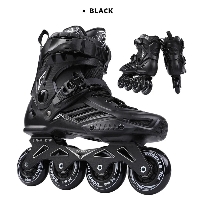 EACH New Models Wholesale Slalom Inline Roller Skates Shoes Professional Freestyle Skating Shoes with 4 Wheels for Adults