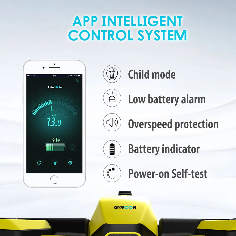 Gyroor Trend Cheap Smart Hoverboard Two Wheel High Quality Hoverboard Blue Tooth with Phone APP Control