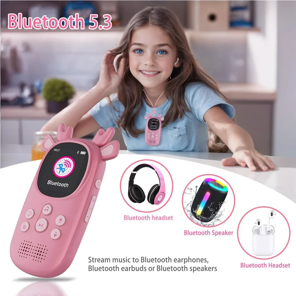 Portable for 5.3 MP3 Music Player FM Radio Voice Recorder Custom Logo Factory Direct Children Supports FLAC/APE Plastic 20