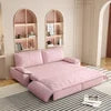 3-in-1 Convertible Reclining Foldable Modern Sleeper Sofa Multi-Functional Velvet Loveseat Bed