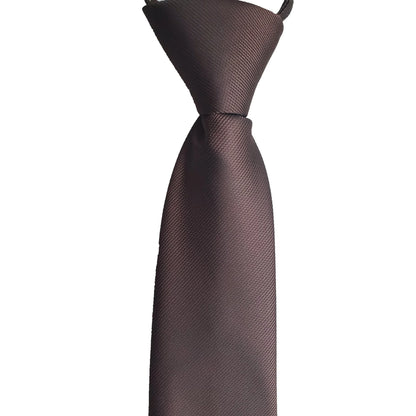 TD Solid Color Zipper Tie Elegant Accessories for Men
