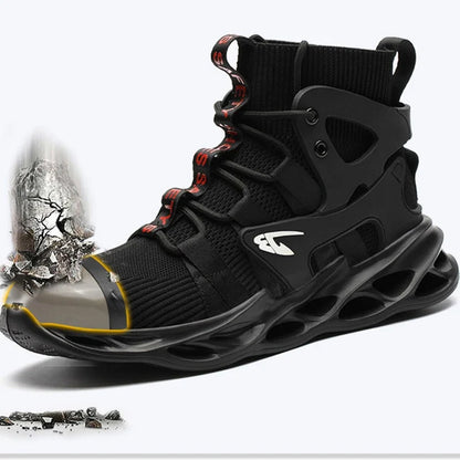 Breathable Men's Safety Work Boots Waterproof Non-slip EVA  Men Women Steel Toe Safety Shoes