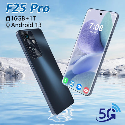 F25 PRO 5G Android 13.0 Smartphone 16G+1TB Mobilephone 7.3 Inch P50 Pro Mobile Phones