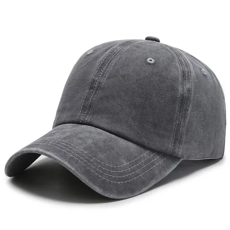 2027 NEW KJ Wholesale Blank Washed Cotton Baseball Caps for Men Women 6 Panel Unstructured Dad Hats Bill Vintage Streetwear Hat