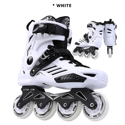 EACH New Models Wholesale Slalom Inline Roller Skates Shoes Professional Freestyle Skating Shoes with 4 Wheels for Adults