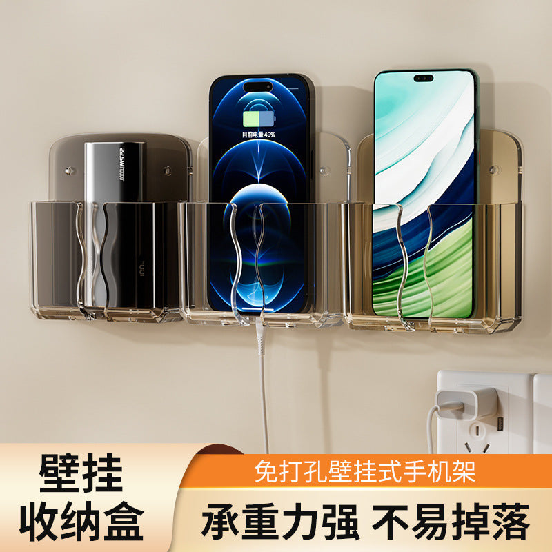 Air Conditioning TV Remote Control Storage Box Wall Hanging Rack Storage Rack Box Wall Hanging Rack Desktop
