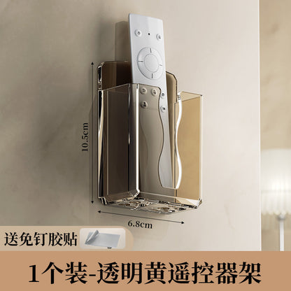 Air Conditioning TV Remote Control Storage Box Wall Hanging Rack Storage Rack Box Wall Hanging Rack Desktop