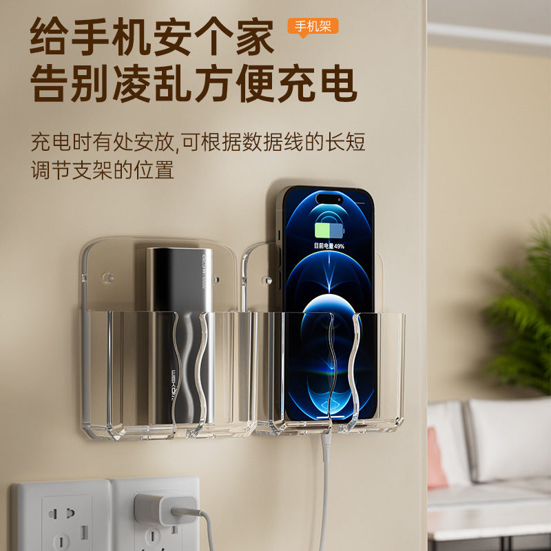 Air Conditioning TV Remote Control Storage Box Wall Hanging Rack Storage Rack Box Wall Hanging Rack Desktop
