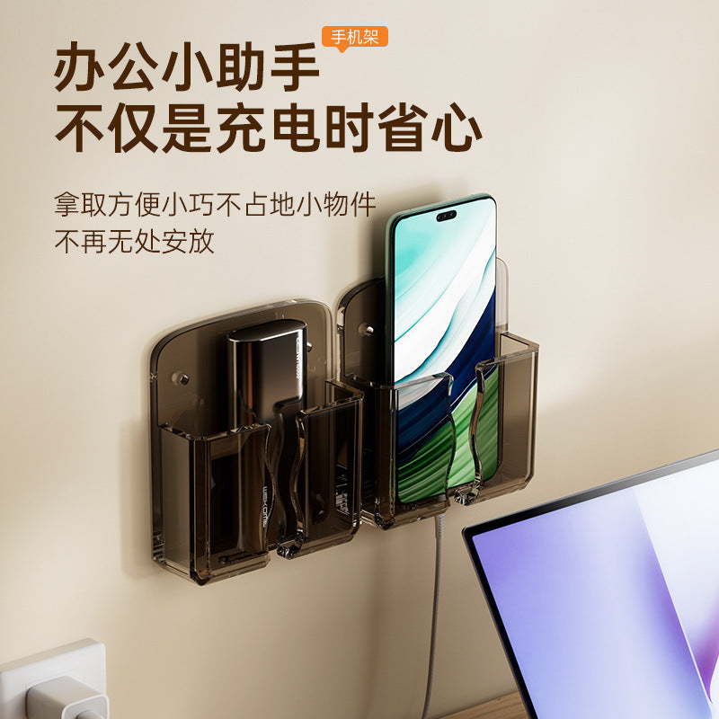 Air Conditioning TV Remote Control Storage Box Wall Hanging Rack Storage Rack Box Wall Hanging Rack Desktop