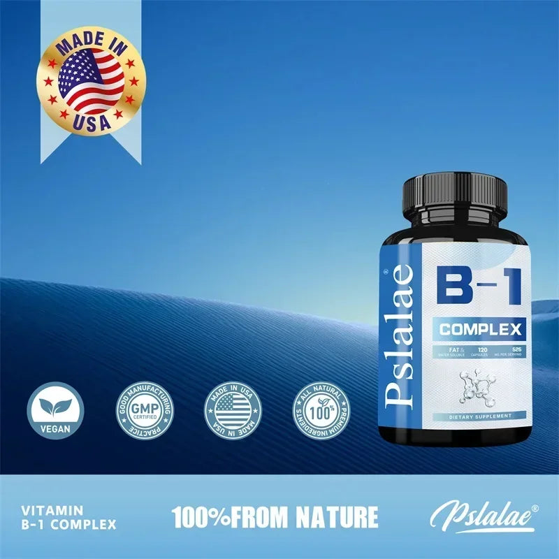 Vitamin B1 Complex - Improves Energy Levels, Boosts Metabolism, Support Digestive System, Bone and Joint, Immune System