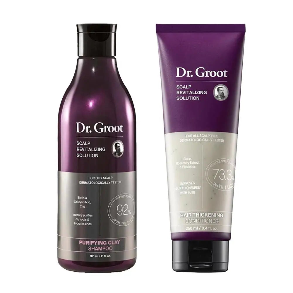 Dr.Groot Shampoo Conditioner Set Hair Loss Treatments Nourish Smoothing Thickening Scalp Hair Care Products