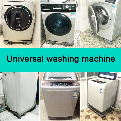 Universal Base Washing Machine Stand Lifting Fridge Base Multi-functional Adjustable Base for Dryer Refrigerator Washing Machine