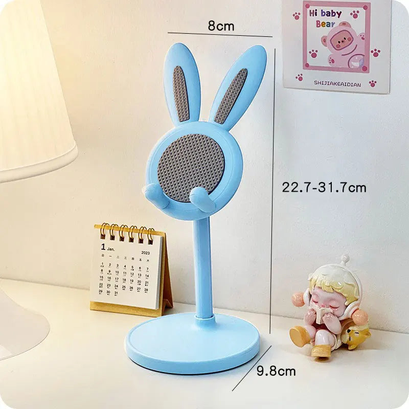 1PC Cartoon Little Rabbit Desktop Phone Stand Tablet Computer Stand Adjustable Telescopic Lift Student Lazy Person Stand