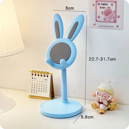 1PC Cartoon Little Rabbit Desktop Phone Stand Tablet Computer Stand Adjustable Telescopic Lift Student Lazy Person Stand