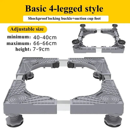 Universal Base Washing Machine Stand Lifting Fridge Base Multi-functional Adjustable Base for Dryer Refrigerator Washing Machine