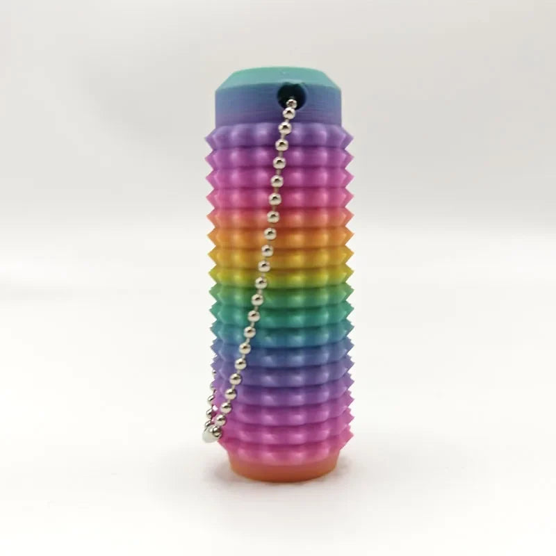 Tactile Sensory Keychain | BPA-Free Fidget Anxiety Relief Toy with Spiky Grip, Portable Office Desk Stress Relief Tool