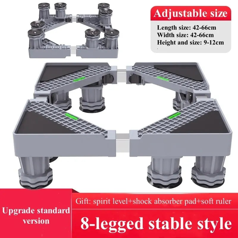 Universal Base Washing Machine Stand Lifting Fridge Base Multi-functional Adjustable Base for Dryer Refrigerator Washing Machine