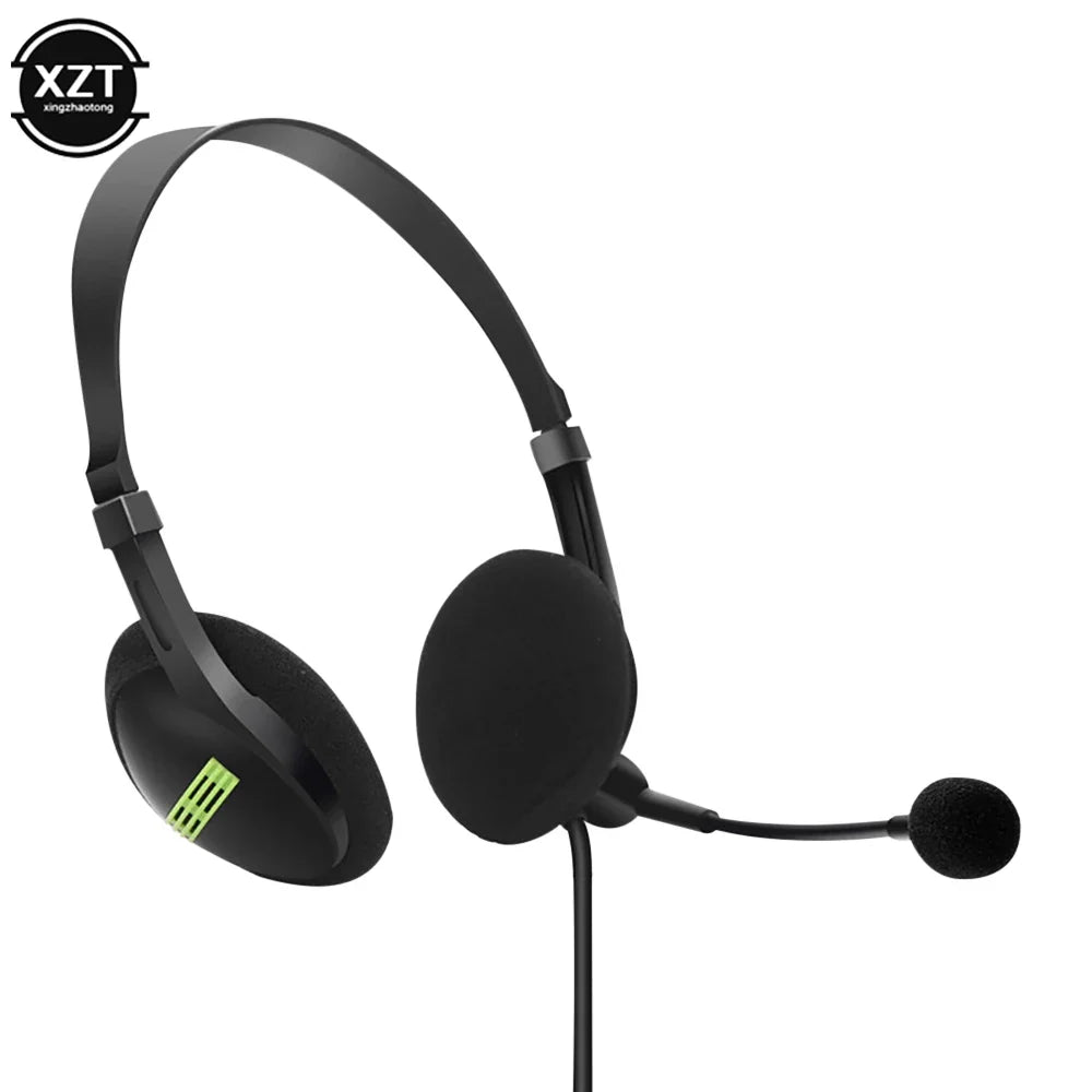 kebidu 3.5mm Noise Cancelling Wired Headphones Microphone Universal USB Headset With Microphone For PC Laptop Computer