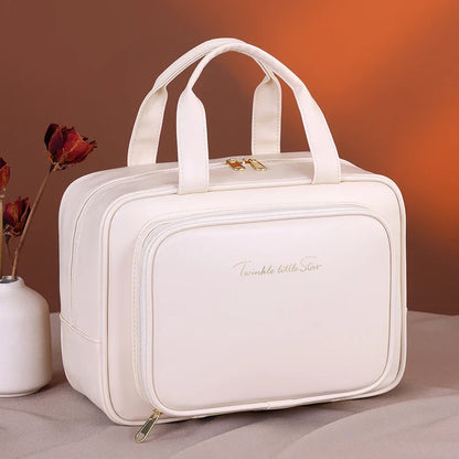 Large Capacity PU Cosmetic Bag Portable Makeup Organizer Options For Travel & Daily Use, Cosmetic Toiletry Storage