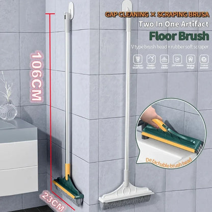 3 In 1 Cleaning Brush Cleaner Brush For Cleaning Bathroom Brush With Long Handle Rotating Floor Brush Crevice Brush