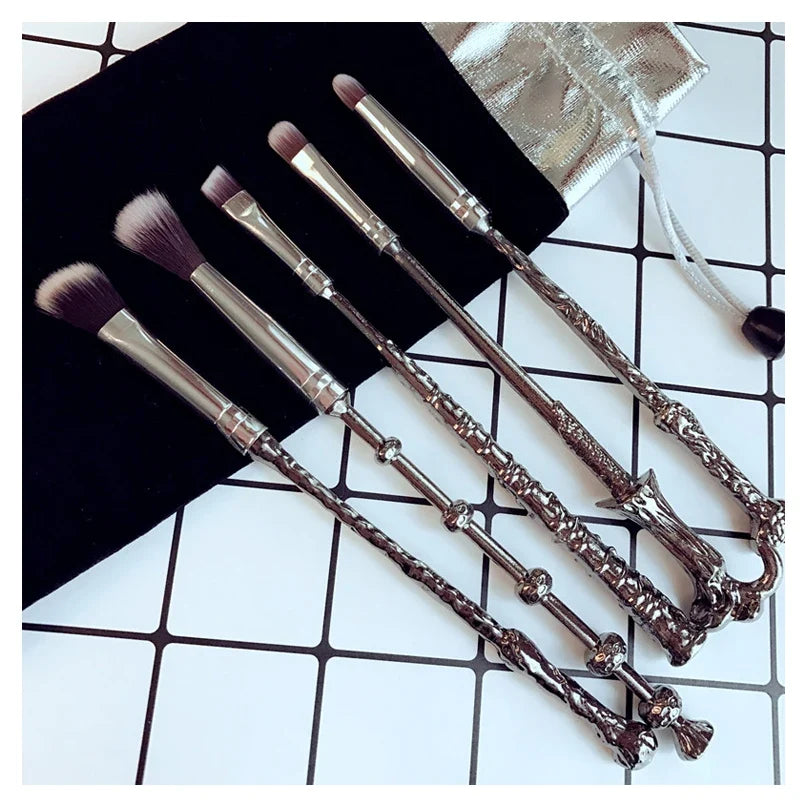 5PCS Makeup Brushes Set, Stocking Stuffers for Teen Girls Kids Women, Foundation Eyebrow Blush Brushes