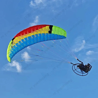 1Set 2.4M Wingspan Paragliding Canopy+2216 1400KV Brushless Motor+40A ESC+9inch Paddle+55g Metal Servo RC Powered Paraglider Kit