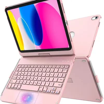 Drivego Keyboard Casefor iPad A16 11th/10th Genration (2025/2022 11/10.9 Inch) with Pencil Holder, Anti-fall Keycaps Detachable Bluetooth Keyboard Cover for iPad 10/11, QWERTY UK Layout, SpaceGrey